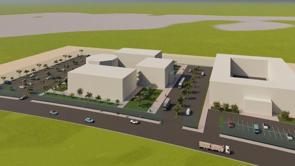 Aerial concept of the Masiaka medical campus